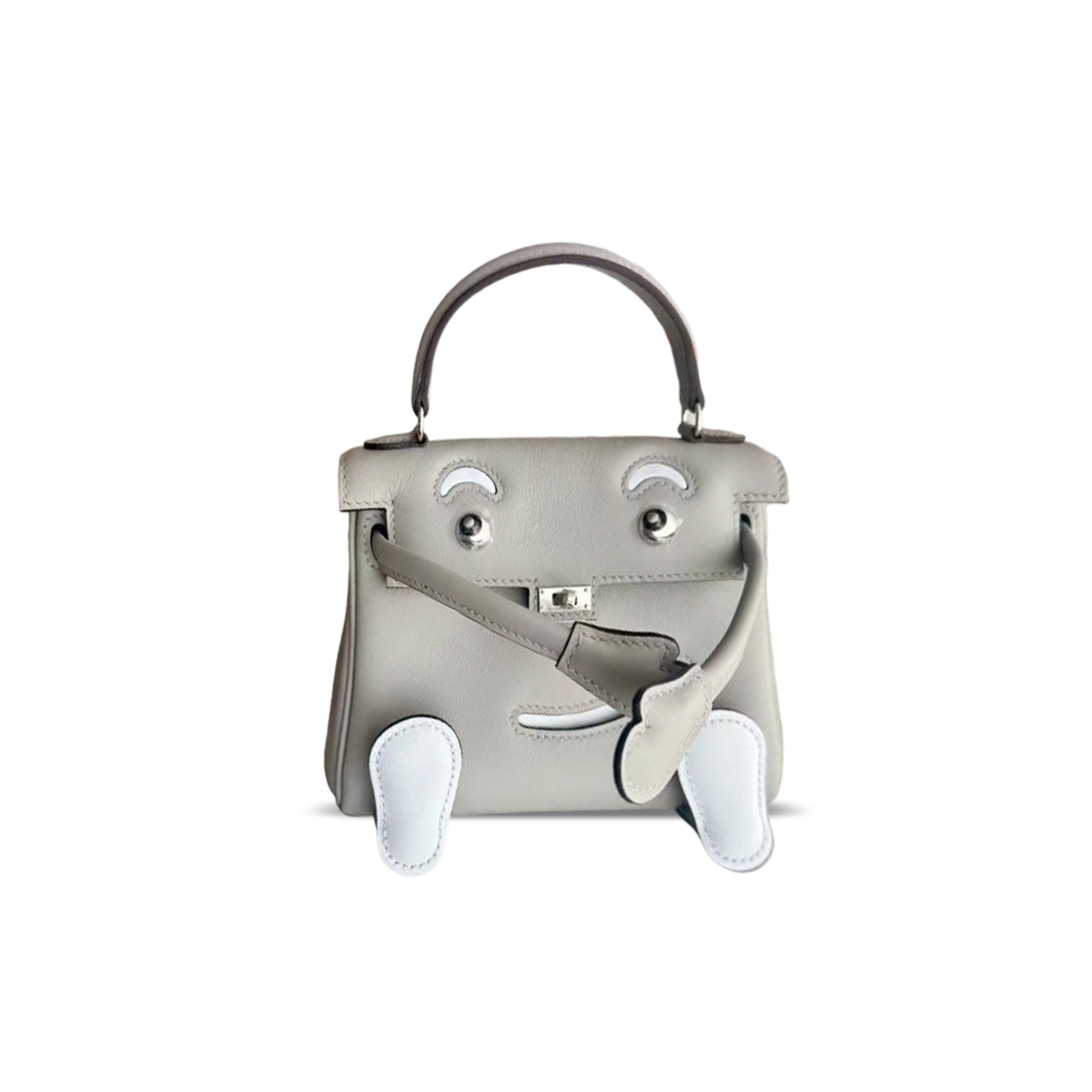 HERMÈS MASTER KELLY DOLL SWIFT PALLADIUM HARDWARE (16*12*7cm)